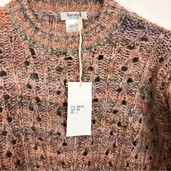 NWT Bartolini Wool Blend Multi Colour Knit Sweater Sz S - Picture 10 of 11